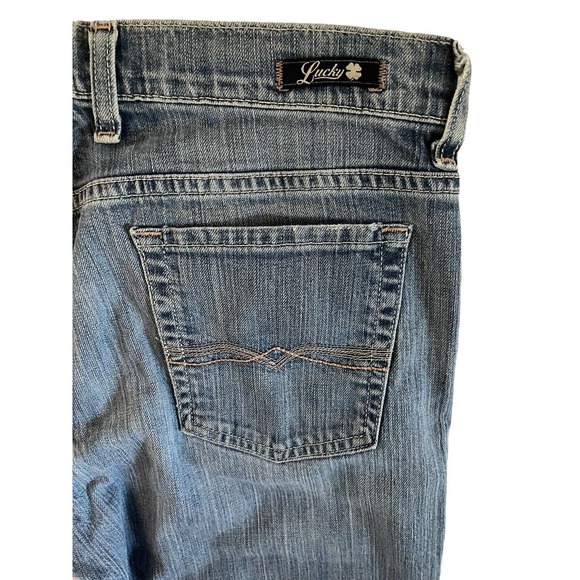 Vintage 90s Y2K‎ Lucky Brand Flare Bootcut Jeans Medium Wash Size 12/31 - Picture 7 of 10